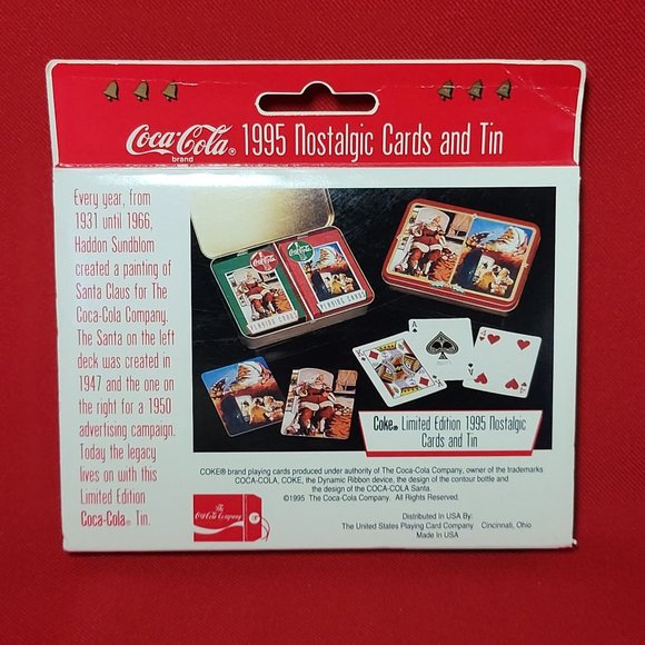 Coca Cola Nostalgia Playing Cards 2 Decks in a Collectible Tin Limited Edition 1 - Picture 3 of 11